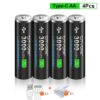 WAKAILONG USB-C Rechargeable Lithium Batteries | 1.5V AA (3800mAh) & AAA (3000mAh) | Ultra Fast Charging